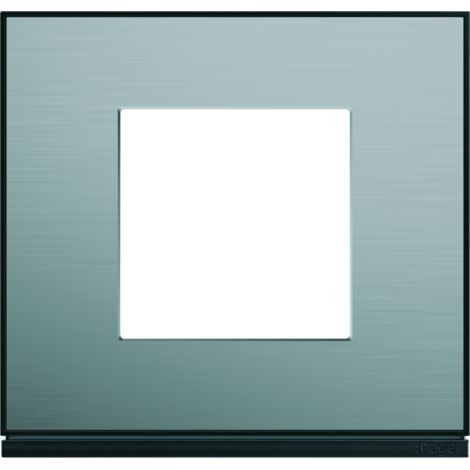 Plaque Gallery Layer - 1 poste - Effet acier - WXP2102