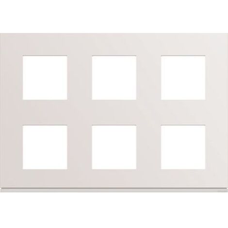 Plaque de finition 2x3x2 modules Gallery - Blanc Pure - WXP0086 - Hager