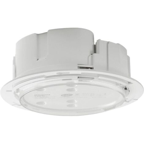 Legrand – Éclairage de sécurité encastré Kickspot à LEDs 45 lumens – IP40 IK04 – Installation discrète en faux plafond – Système SATI AutoDiag - ip40-ik04