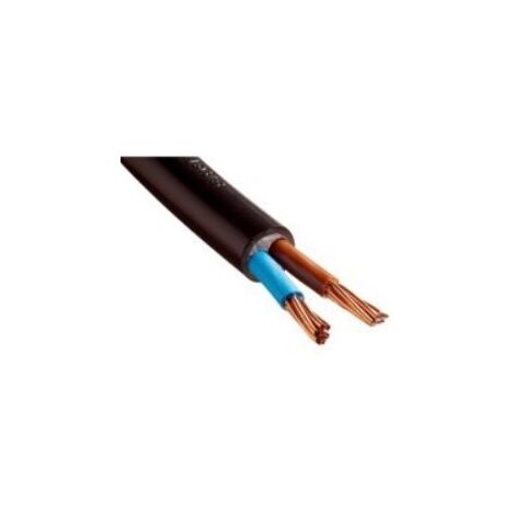 Câble électrique 2 x 16 mm² pré-gainé en PVC noir – Pour installations fixes intérieures/extérieures – RO2V2X16 – Cable Courant Fort