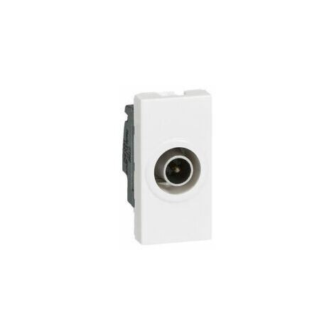 Prise télévision 1 module - Diamètre 9,52mm - Mosaic - Blanc - 078793 - Legrand