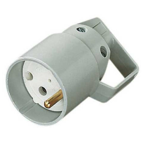 Fiche Femelle 16A 2P+T avec Anneau - Gris - 021427 - L'Ebenoid