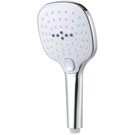 Poignée de Douche Carrée Anti-calcaire 3 Fonctions Couleur Chrome - EDM (1/3)