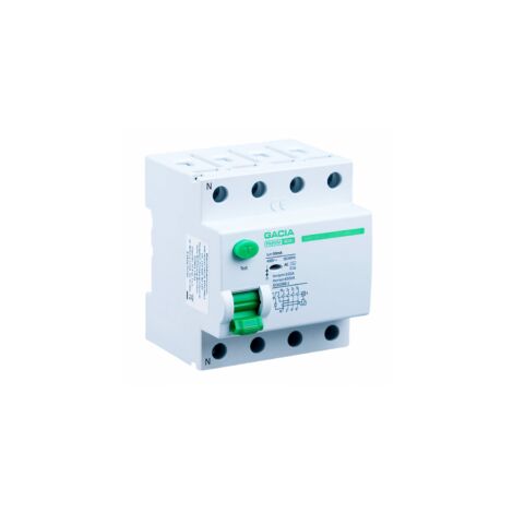 Interrupteur différentiel 4P 40A 30mA Type AC – Protection contre les chocs électriques – Installation sur rail DIN – Indicateur de position - PR8NM4P40A30MA