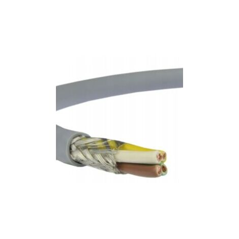 Câble blindé multiconducteur 4x0,75mm² – Tension 300V – Cuivre nu – Isolant PVC – Pour applications industrielles et automatisme – Cable Courant Fort