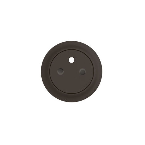 Legrand – Enjoliveur prise de courant 2P+T CN0111 – Noir – IP20 IK04 – Pour installation sur mécanisme – Finition mat – Compatibilité Céliane (1/5)