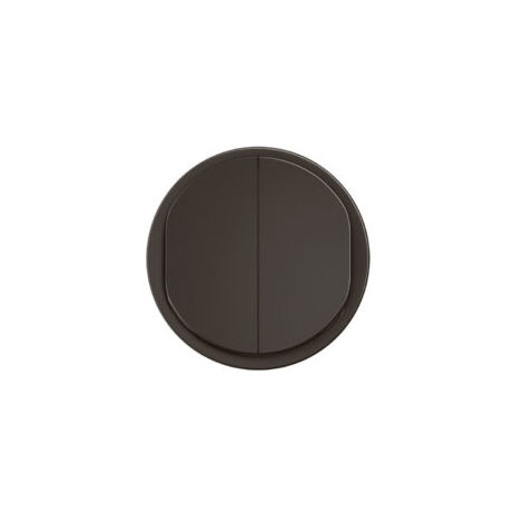 Legrand – Enjoliveur noir pour double interrupteur va-et-vient – CN2001 – Plastique thermoplastique laqué – Fixation à clipser – IP20 IK04
