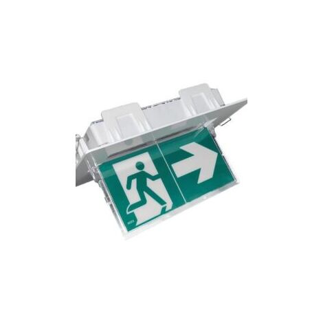 Éclairage de sécurité Lumio 45 ST 4222333D – 100 % LED – IP42 – 45 lm – Autonomie 1 h – Pose drapeau