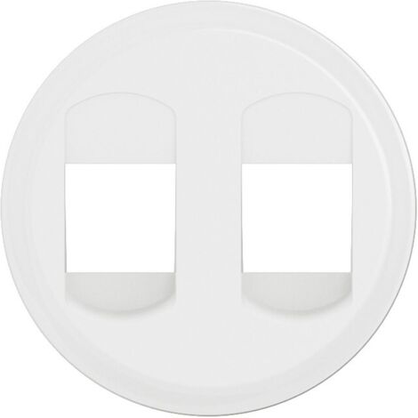 enjoliveur - pour prise haut parleur - double - blanc - legrand céliane cb2311 (1/2)