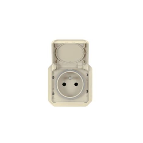 Prise de courant 2P+T étanche - composable - Sable - 069828L - Plexo - Legrand