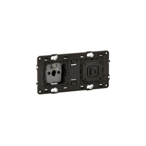 Prise surface et 2 prises USB Type A et C - précâblée - Céliane - CM0143 - Legrand (1/3)