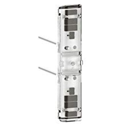 Voyant Témoin Easy-Led à LEDs blanches Mosaic - Socle orange - 067685L
