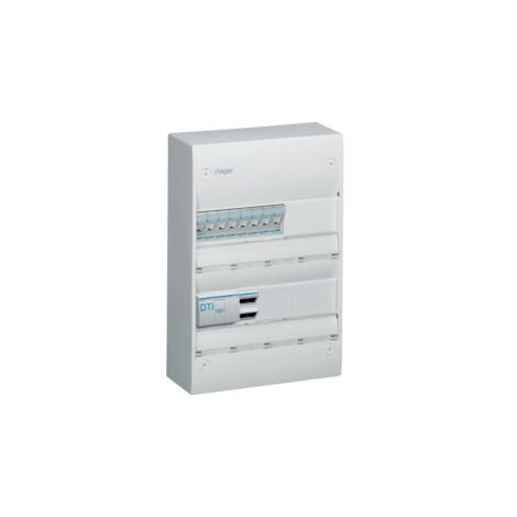 Coffret de communication évolué grade 3 TV - 8xRJ45 - TN415 - Hager