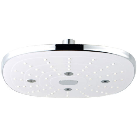 Pommeau de Douche Anticalcaire Carré Couleur Chrome - EDM (1/2)