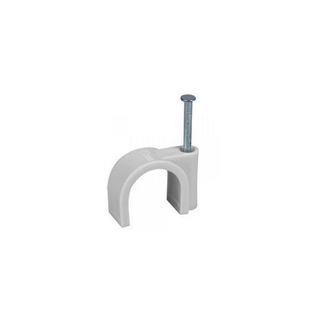 Attaches pontet 9 mm Grises - Par lot de 100 attaches - 43506 - Euroh'm