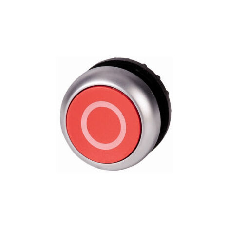 Bouton-poussoir affleurant à rappel rouge 0 - M22-D-R-X0 - 216605 - Eaton (1/2)