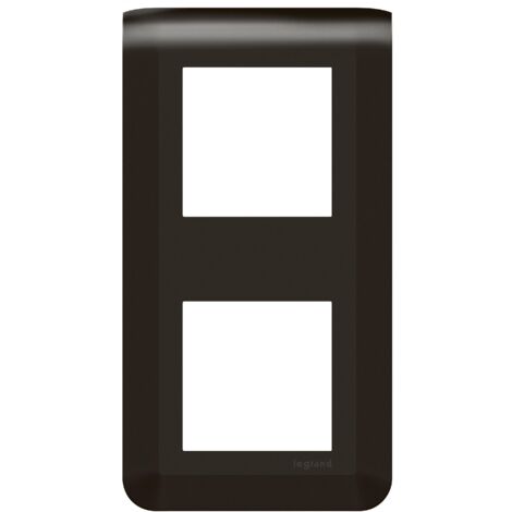 Plaque de finition verticale Mosaic pour 2x2 modules noir mat LEGRAND 079062L