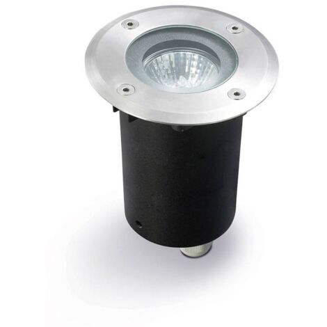 Lumière de sol encastrée ronde en acier inoxydable AISI 316 IP67 – GU10 – Pour extérieur – Verre trempé – 50W – 17cm de profondeur – Leds-C4