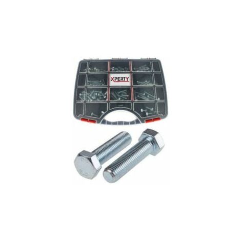 Coffret de vis à métaux - Acier zingué - Tête cylindrique - 172 pièces - XPE0461727 - Xperty (1/2)