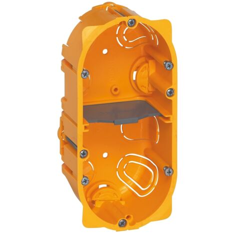 Legrand – Boîte d'encastrement mural 4-5 modules profondeur 50 mm – Compatible cloisons sèches – Livrée avec cloison de séparation