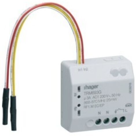 Hager   TRM693G   Module1 sortie 230V  plus  2E KNX radio