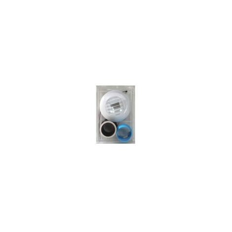 Atlantic – Bouche d'extraction WC autoréglable 80mm – 423112 – Débit 15 m³/h – Plastique blanc – Installation murale ou plafond