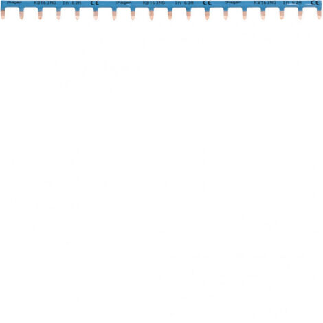 Barre de pontage 1P 63A languette 10mm² bleu 18M HAGER KB163NG
