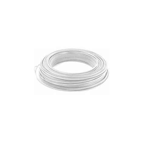 Fil électrique rigide - H07VU - 1,5mm² - Blanc - VU1,5BL - Couronne de 100m (1/2)