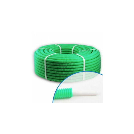 Gaine ICTA préfilée câble antenne TV 17 VATC - Diamètre 20mm - Rouleau de 100 m
