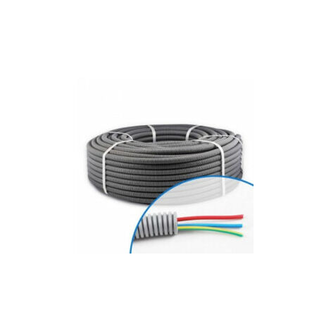 Gaine ICTA préfilée 3G1,5 BRV/J - Diamètre 16 mm - Rouleau de 100 m