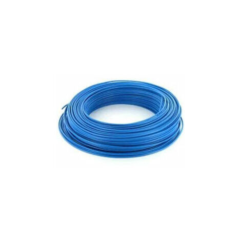 Fil électrique rigide - H07VU - 1,5mm² - Bleu - VU1,5B - Couronne de 100m