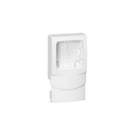 Cadre Appareillage saillie 1 poste pose long des moulures DLPlus épaisseur 16mm blanc LEGRAND 031456
