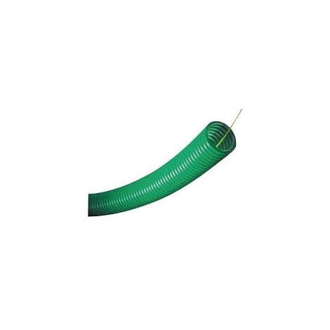 Gaine ICTA verte - Diamètre 25 mm - avec tire-fils - Rouleau de 100 m