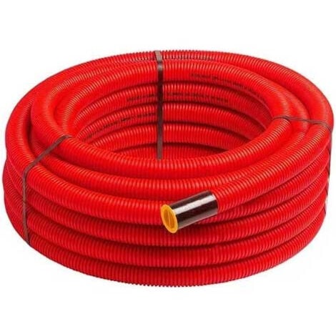 Gaine Tpc 40 - Rouge - Diamètre 40mm - Rouleau de 50 Mètres - TPC40R50