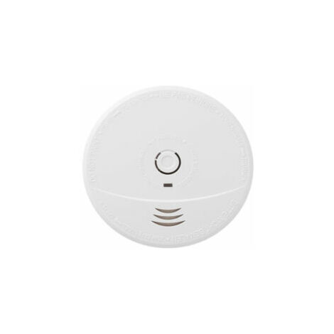 Détecteur de fumée avec pile 9V remplaçable – EVA033534 – Alarme sonore 85 dB à 3m – Autonomie 5 ans pour 20-40 m² – BRK