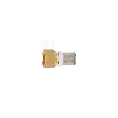Raccord droit femelle multicouche 26/34 fixe à sertir - Ø32-1” - 30312-32-26 - Fixoconnect - Ayor