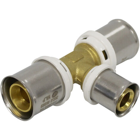 Raccord à sertir multicouche té réduit - Ø26x20x26 - 30344-26-20-26 - Fixoconnect - Ayor (1/5)