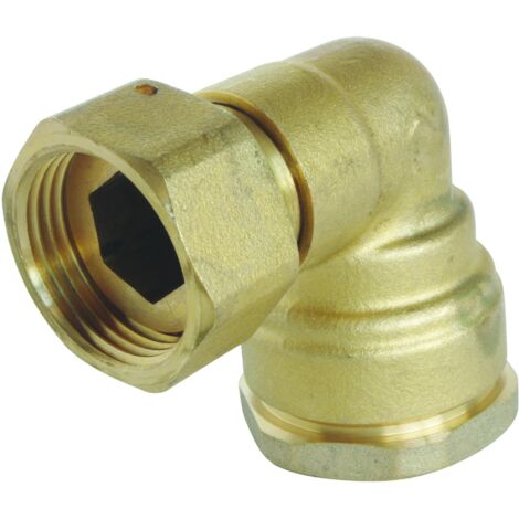 Raccord laiton coudé SUMO pour tube PE Ø25 mm - Ecrou tournant 1