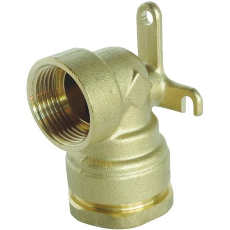 Raccord laiton coudé applique murale SUMO pour tube PE Ø25 mm - Femelle 3/4