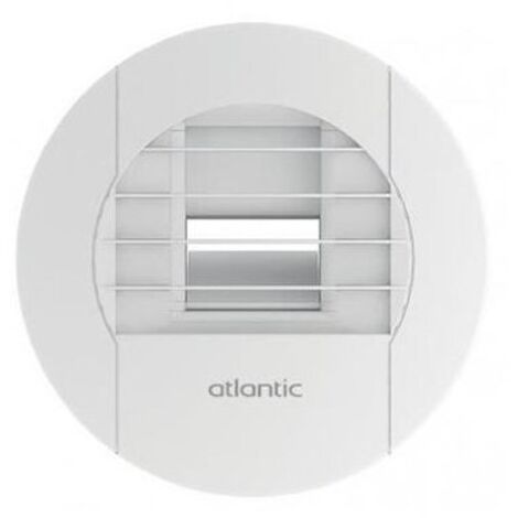 Atlantic – Bouche VMC hygroréglable 125mm 10/40 m³/h 542464 – PVC blanc – Installation facile pour salles de bain – Débit modulé selon humidité