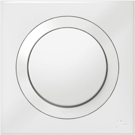 Legrand – Interrupteur va-et-vient IP44 Dooxie 10AX 250V – Résistant à l'eau et aux chocs – Montage encastré ou en saillie – Fixation à vis et à griffes (1/5)