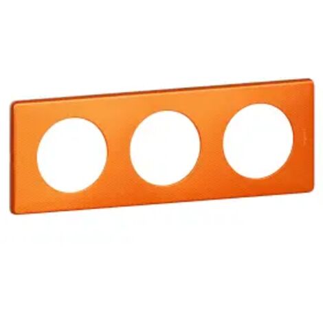 PLAQUE METAL 3 POSTES ORANGE SNAKE CELIANE LEGRAND 068763