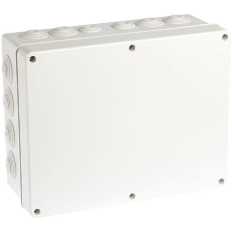 Boîte de dérivation rectangulaire 310x250x125mm IP55 - Gris - 50010 - EurOhm