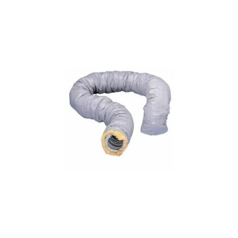 Gaine VMC souple isolée 25 mm – Ø 80 mm – Longueur 6 m – Isolation laine de verre A+ – Pare-vapeur en polyéthylène – Nather