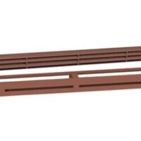 Atlantic – Entrée d'air hygroréglable compacte 526610 – Débit 5-45 m³/h – Confort acoustique 34 dB – Dimensions 400x23x12 mm – Marron