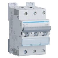 Disjoncteur 3P - Courbe C 32A - 3 modules - NFT332 - Hager