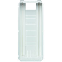 Hager – Bac d'encastrement mural 1 rangée Gamma+ 13 – Fixation Quickfix – Profondeur 160 mm – Métal blanc RAL9010 – IP 30
