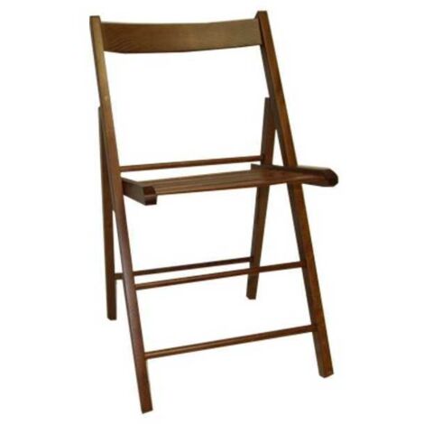 Sedia Pieghevole In Legno Di Faggio Stile Birreria - Arancione Per Interni Ed Esterni