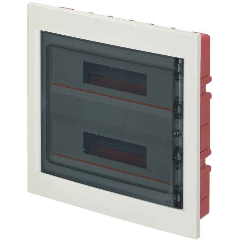 Centralino ad incasso, 36 (2x18) moduli, bianco, IP40, sportello in ...