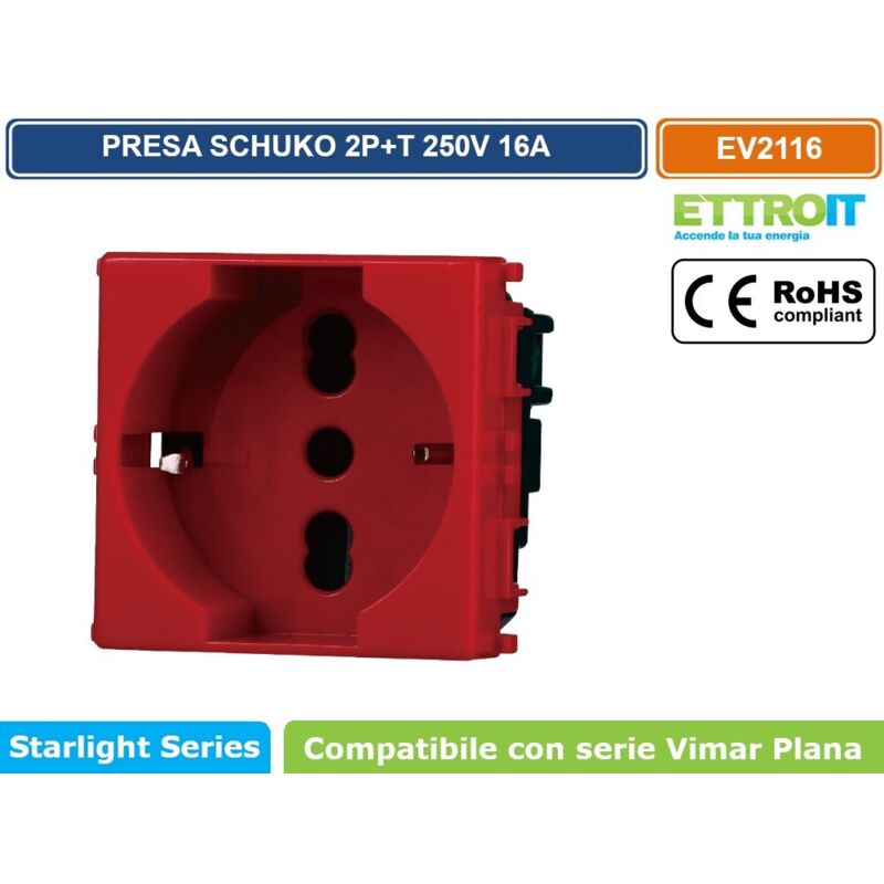 Presa Bipasso 10 / 16 A 2P + T colore bianco